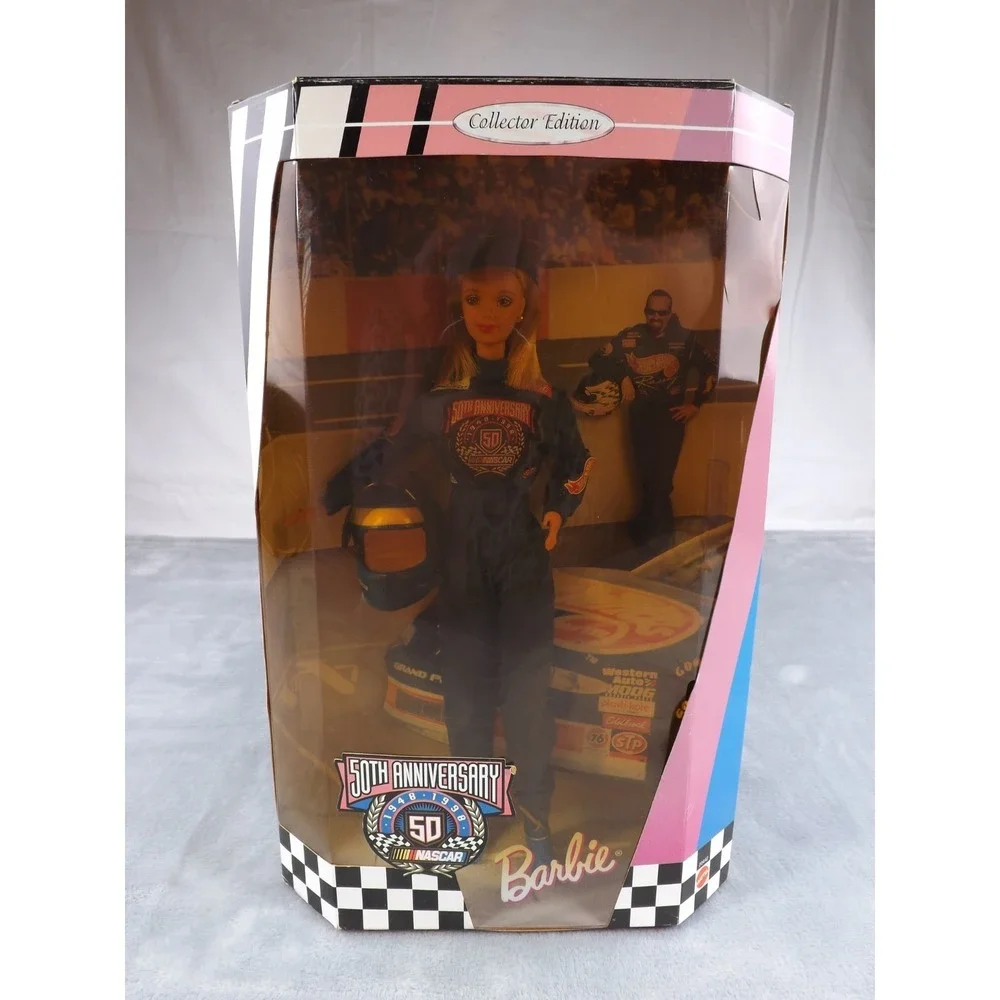 Barbie 50th Anniversary Nascar Collector Edition 1998 Vintage New Kyle Petty